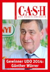 Günther Würrer, UDO 2014 Gewinner am Cover von CASH